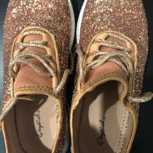 Qupid Rose Gold Sneakers